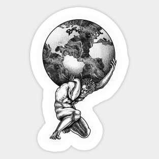 Atlas Greek mythology Sticker